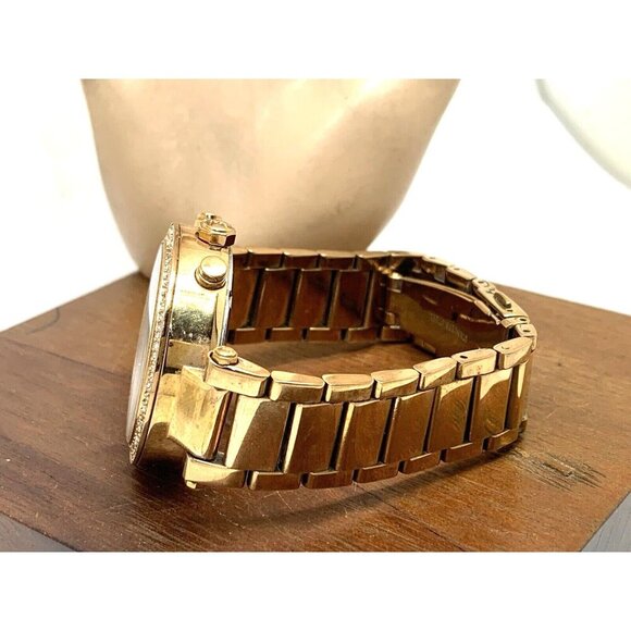 Michael Kors Women's Watch MK5491 Parker Quartz Chronograph Rose Gold Steel USED - Picture 9 of 14